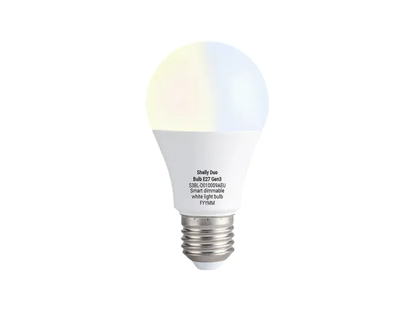 Shelly Duo Bulb E27 GEN3 (WiFi, Bluetooth)